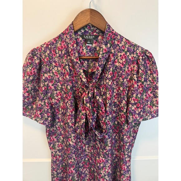 Lauren Ralph Lauren Curve Zachari Midi Shirt Dress Size 8 - Picture 7 of 11